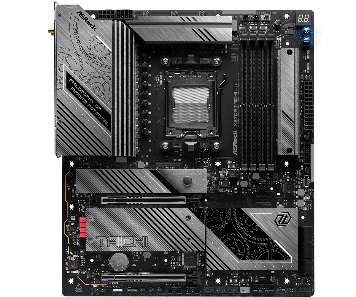 ASRock X870E Taichi Lite AMD AM5 Socket Gaming Motherboard | - Vektra Computers LLC ASRock X870E Taichi Lite AMD AM5 Socket Gaming Motherboard | - Vektra Computers LLC